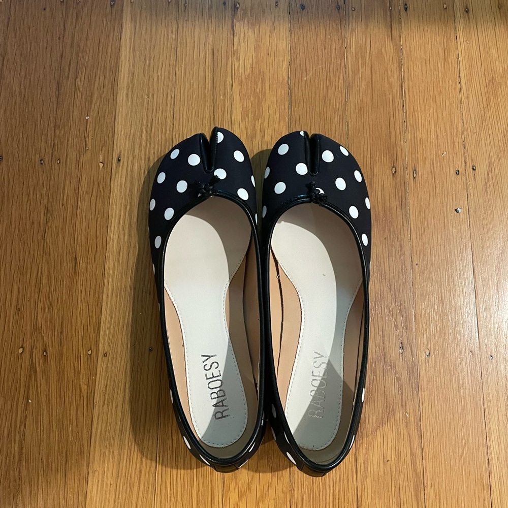 Polk a Dot Raboesy Tabi Flats